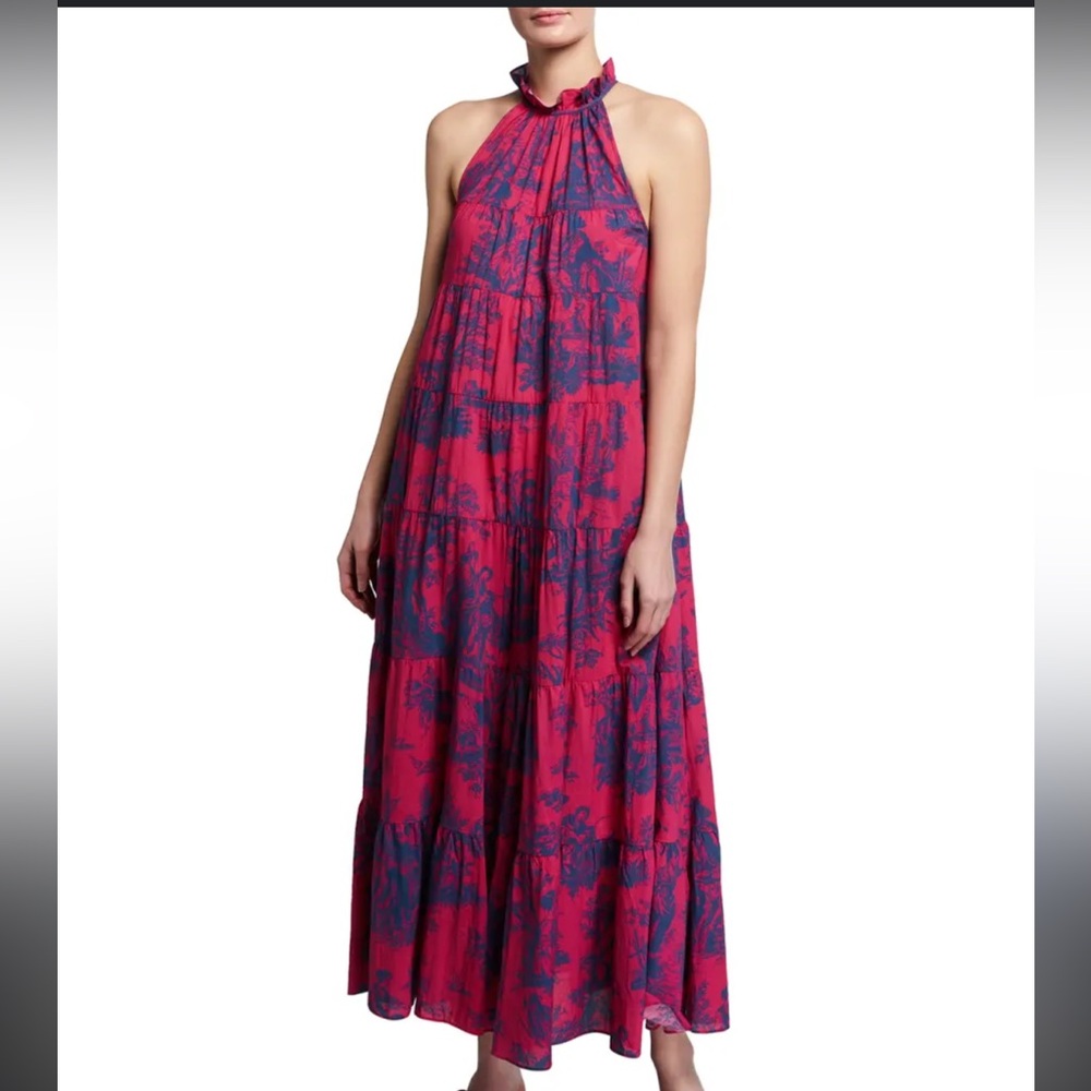 RHODE Julia Racerback Pink Maxi Dress RARE